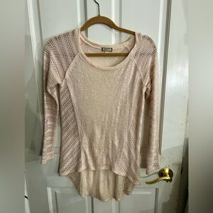 Off white cream, colored shirt, long sleeve